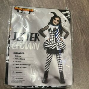 Halloween Costume- Jester Clown size 8-10